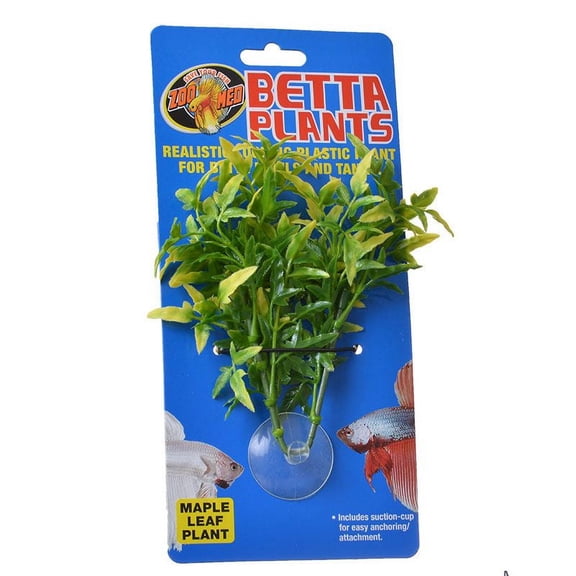 Zoo Med Betta Plants Maple Leaf | Naturalistic Plastic Plant for Betta Bowls Small Aquariums