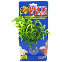 Zoo Med Betta Plants Maple Leaf | Naturalistic Plastic Plant for Betta Bowls  Small Aquariums