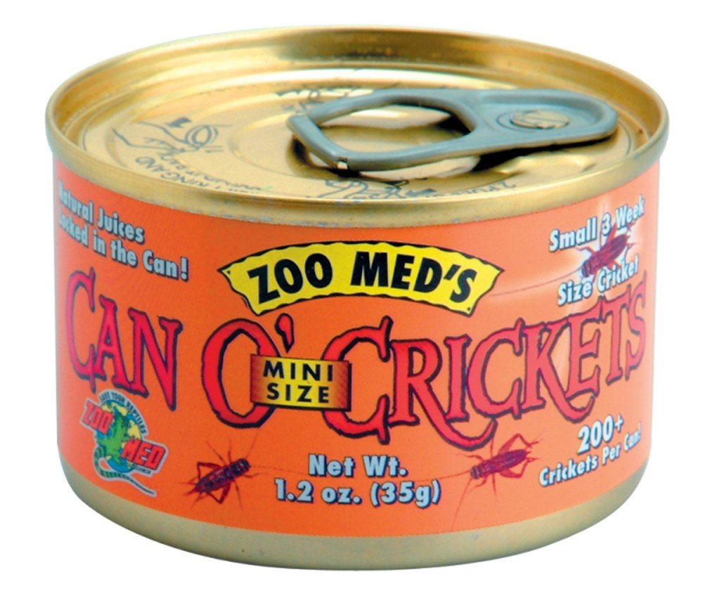 Zoo Med Can O' Mini Crickets FarmRaised, Cooked to Preserve Natural