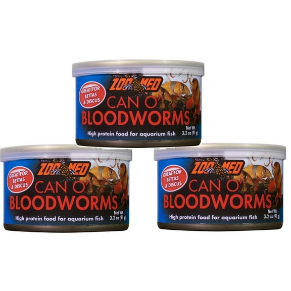 Zoo Med Can O MMF7Bloodworms: 3.2 oz (3 Pack)