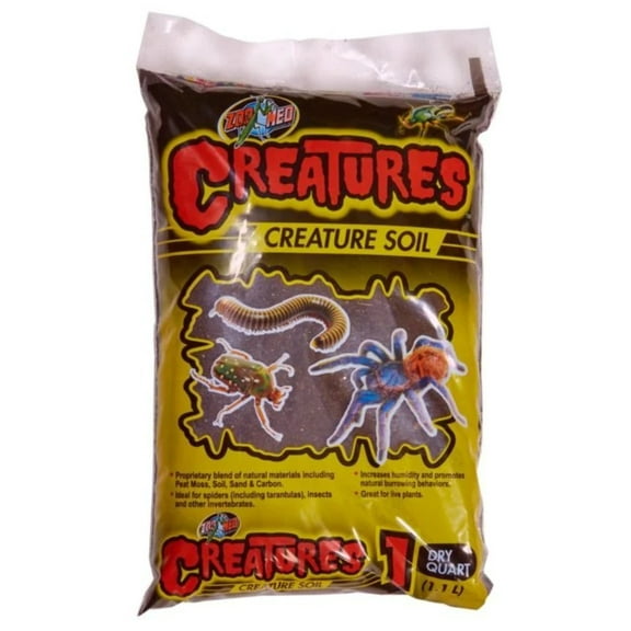 Zoo Med Creature Soil For Spiders, Insects & Other Invertebrates - 1 Dry Quart