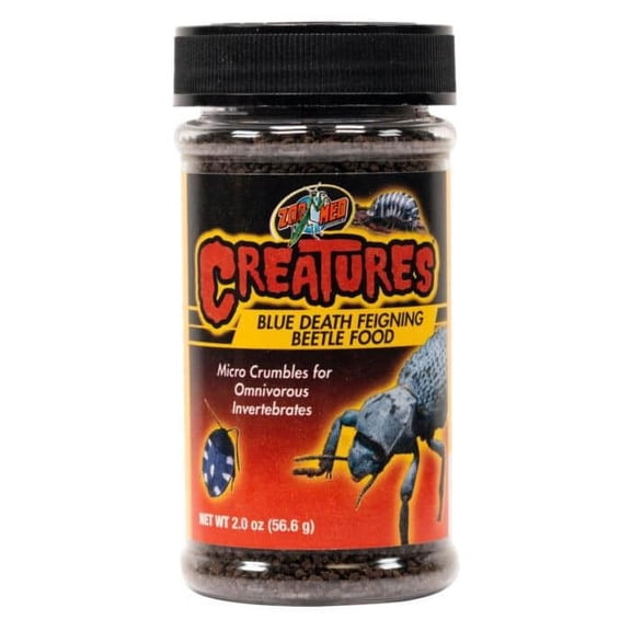 Zoo Med Creatures Blue Death Feigning Beetle Food [Reptile, Foods Dry] 2 oz