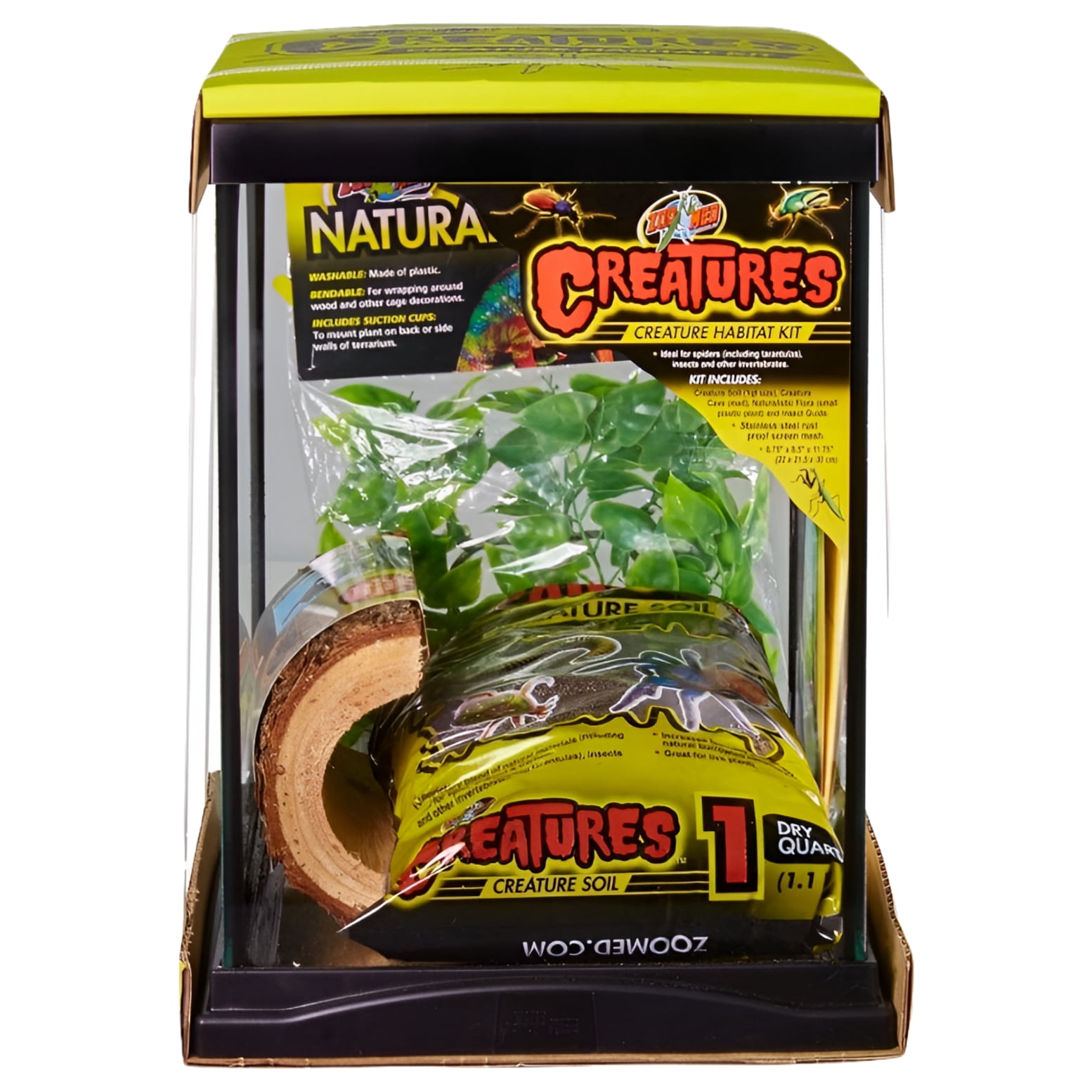 3 Gallon Clear Plastic Invertebrate Habitat Kit with Accessories