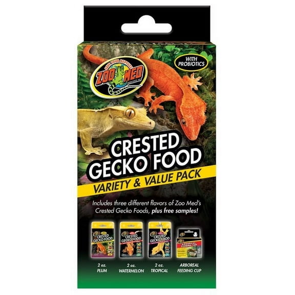 Zoo Med Crested Gecko Food Variety and Value Pack [Reptile Gecko Food, Reptile Supplies] 2 count