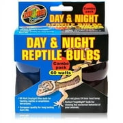 Zoo Med Day and Night Reptile Bulbs, 60 Watts, Combo Pack