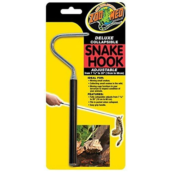 Zoo Med Deluxe Collapsible Snake Hook Black 1ea/7.25 In - 26 in