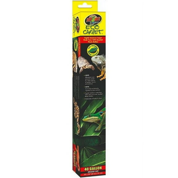 Zoo Med Eco Carpet Reptile Carpet - Green - 40 gal breeder (18" x 36")