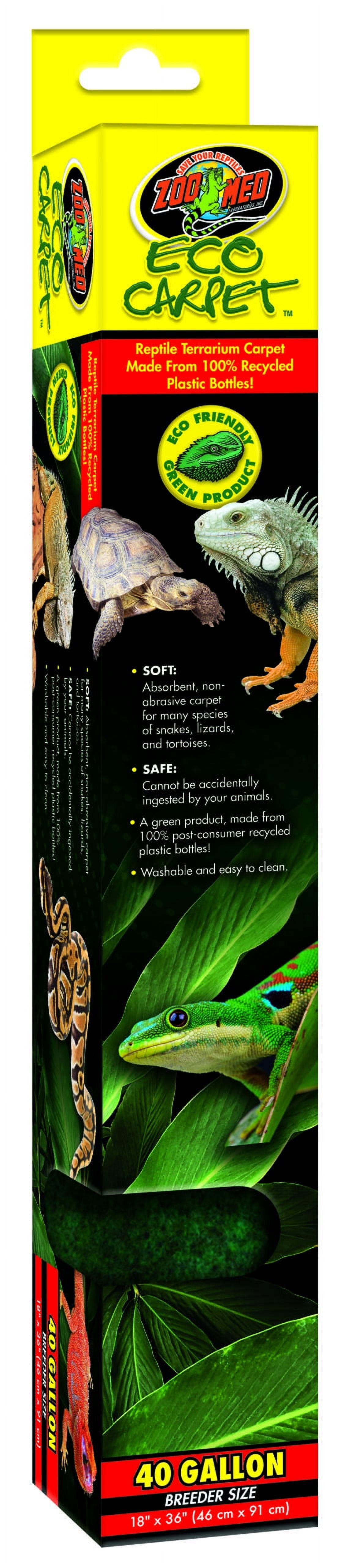 Zoo Med Eco Carpet Reptile Terrarium Carpet Green