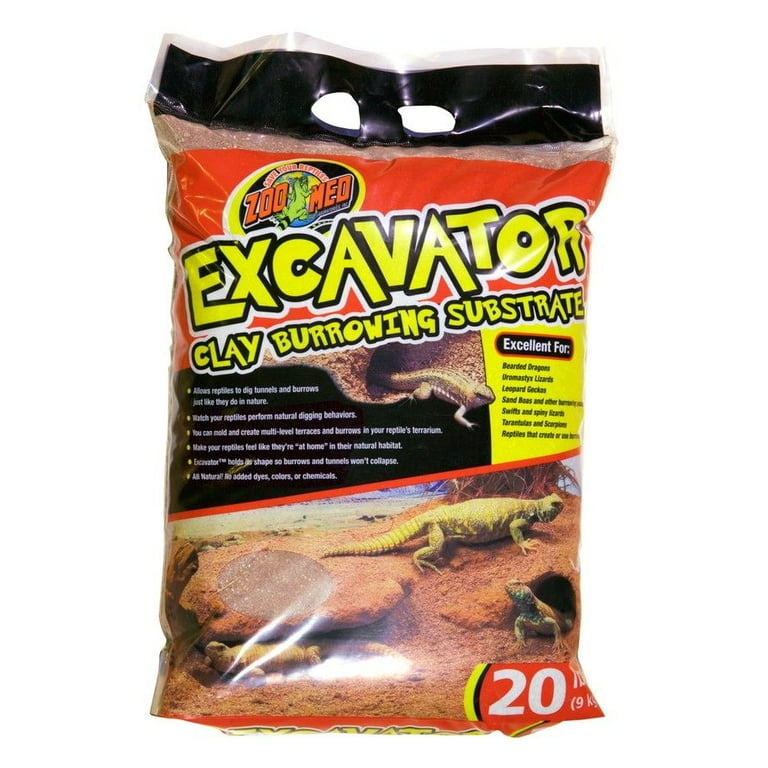 Zoo Med Excavator Clay Burrowing Substrate - 20 lbs