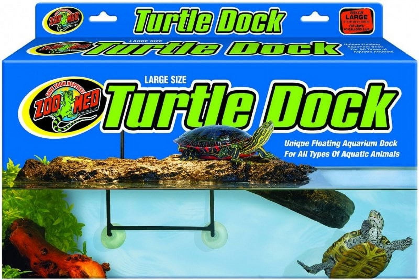 Large Floating Turtle Dock with Self-Leveling Feature