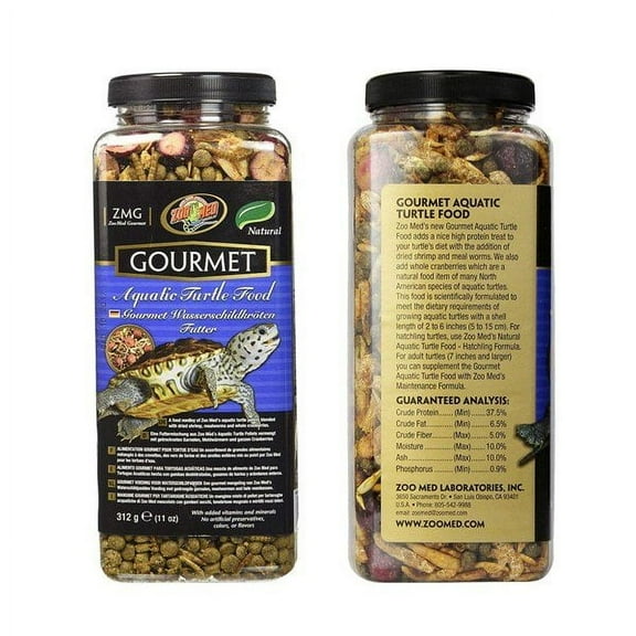 Zoo Med Gourmet Aquatic Turtle Food, 12 oz.