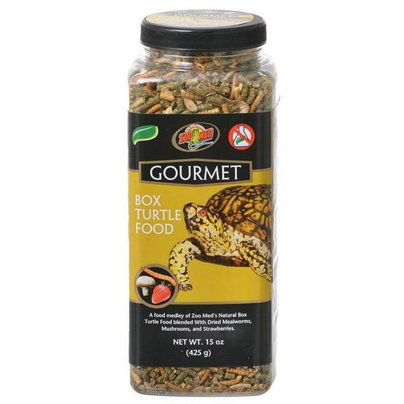 Zoo Med Gourmet Box Turtle Food [Reptile Tortoise Food, Reptile Supplies] 15 oz