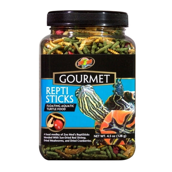 Zoo Med Gourmet Repti Sticks Floating Aquatic Turtle Food [Reptile Aquatic Turtle Food, Reptile Supplies] 4.5 oz
