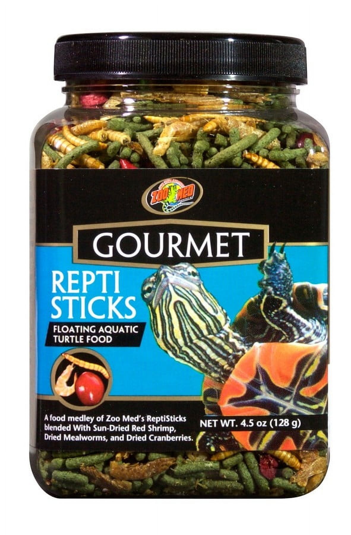 Zoo Med Gourmet Repti Sticks Floating Aquatic Turtle Food [Reptile Aquatic Turtle Food, Reptile Supplies] 54 oz (12 x 4.5 oz)