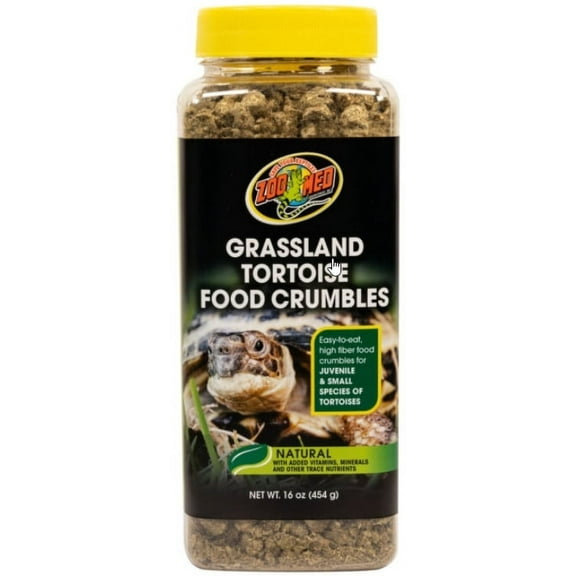 Zoo Med Grassland Tortoise Food Crumbles [Reptile Tortoise Food, Reptile Supplies] 48 oz (3 x 16 oz)