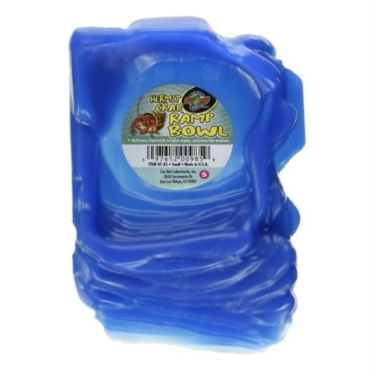 Zoo Med Hermit Crab Ramp Bowl Small 3.7 x 5.5 x 1.1 Walmart