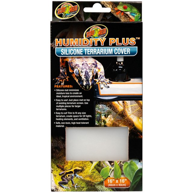 Zoo Med Humidity Plus Silicone Terrarium Cover 16 Inch x 16 Inch [New