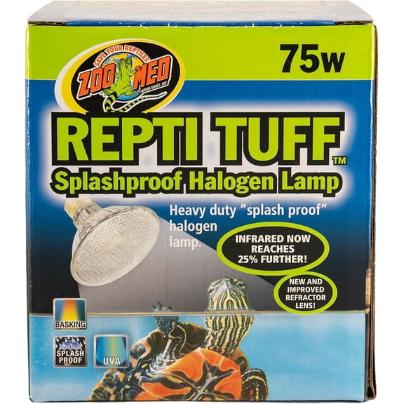 Zoo Med Laboratories 75 Watt Repti Tuff Splashproof Halogen Lamp