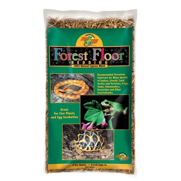 Zoo Med Laboratories Forest Floor Natural Cypress Mulch Substrate Bedding 8 Quartz
