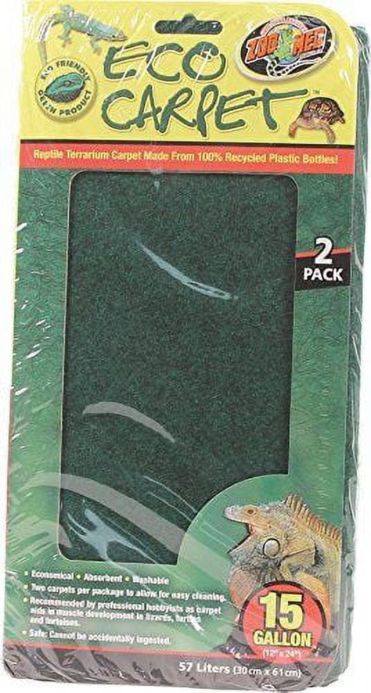 Zoo Med Laboratories IncEco Carpet Reptile Terrarium Liner Green