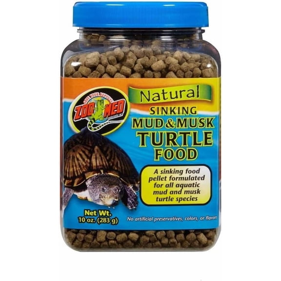 Zoo Med Natural Sinking Mud & Musk Turtle Dry Food 10 oz - PDS-097612400670