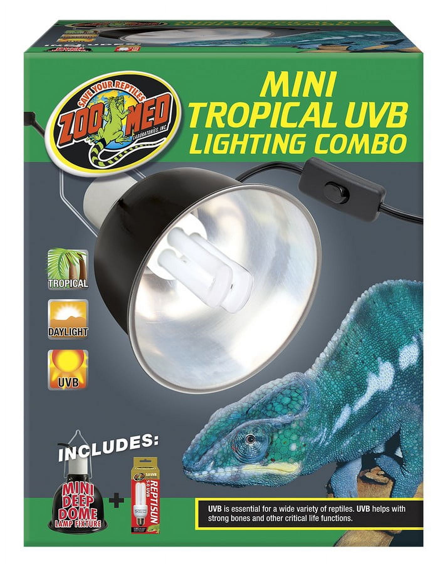 Zoo Med Laboratories Mini Tropical Uvb Lighting Combo