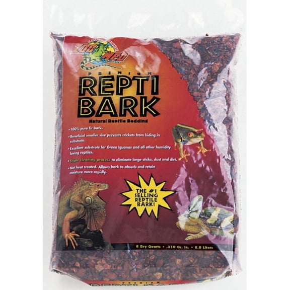 Zoo Med Laboratories Premium Reptibark® Natural Reptile Bedding 8 Quartz