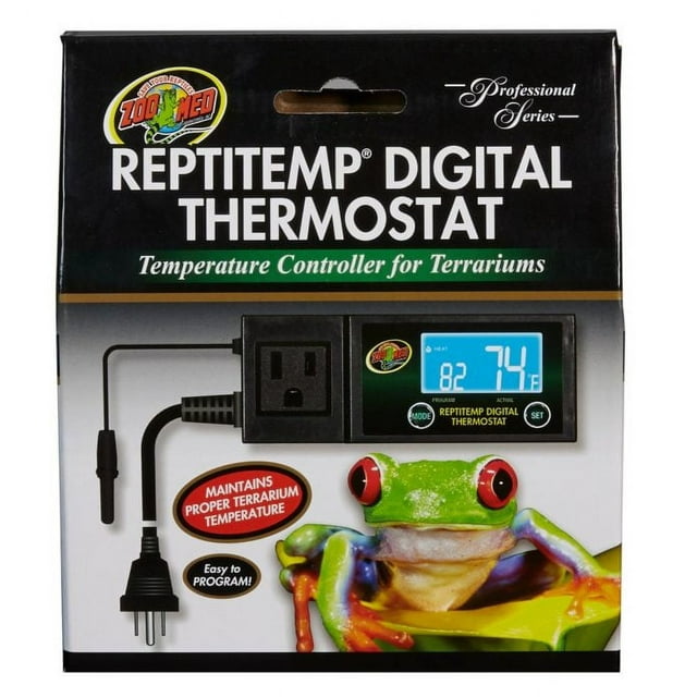 Zoo Med Laboratories Reptitemp® Digital Thermostat Temperature Controller for Terrariums