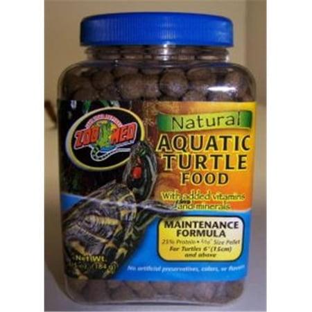 Zoo Med Labs Zoo Med Natural Aquatic Turtle Food Maintenance Formula .31in Size Pellet 6.5oz
