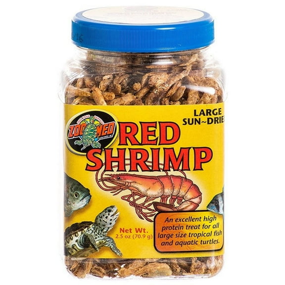 Zoo Med Large Sun-Dried Red Shrimp [Aquarium Marine Fish Food, Aquarium Tropical Fish Food, Aquarium Supplies] 2.5 oz