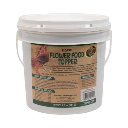 Zoo Med 097612401455 8.5 oz Lizard Flower Food Topper