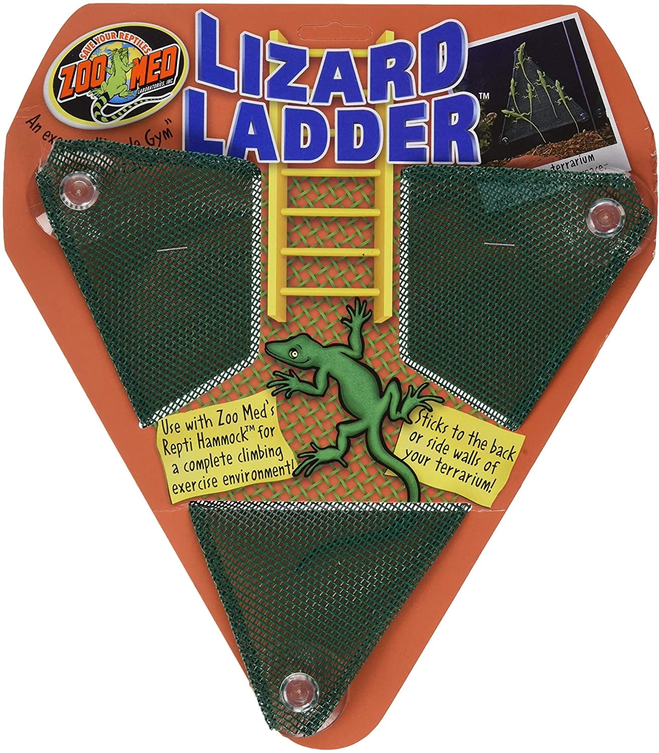 Zoo Med Mesh Lizard Ladder for Terrariums [Reptile Basking Platforms, Reptile Supplies] 1 count