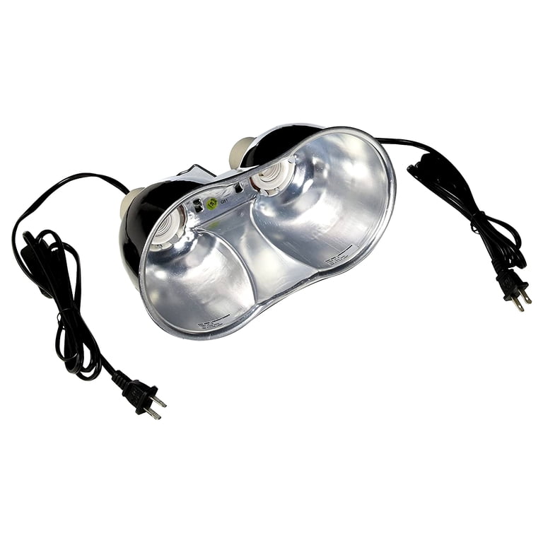 Zoo Med, Deep Dome Dual Lamp Fixture, 100 Watt, Reptile Heat & UVB