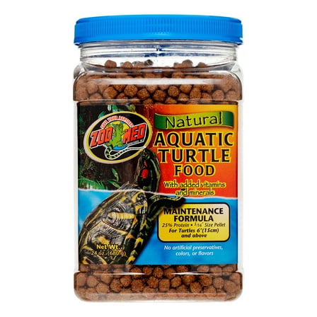 Zoo Med Natural Aquatic Maintenance Formula Turtle Food, 24 Oz