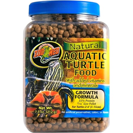 Zoo Med Laboratories Growth Formula Natural Aquatic Turtle Food 7.5 Oz