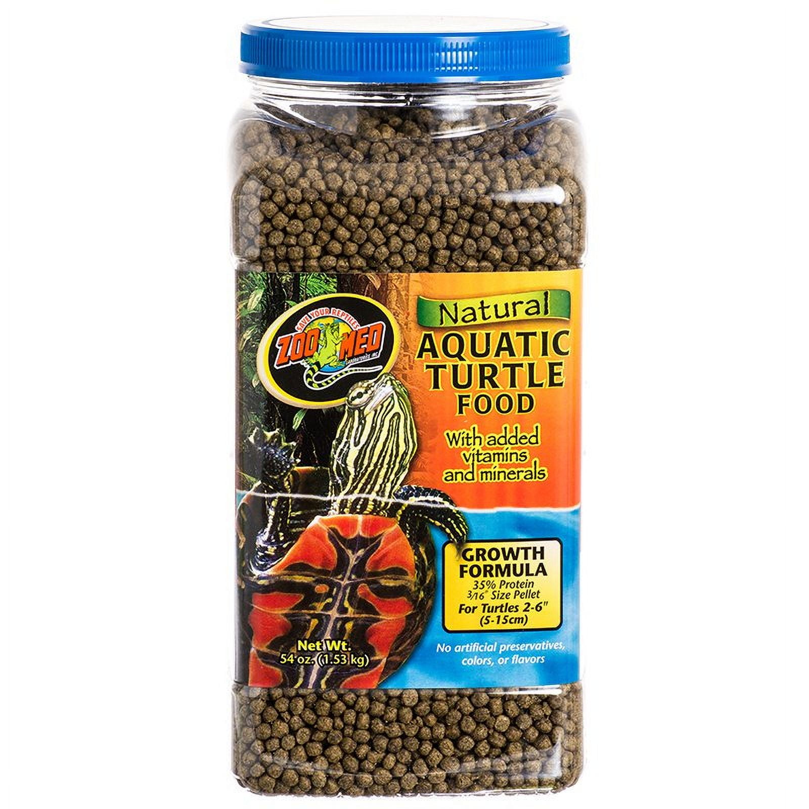 Zoo Med Natural Aquatic Turtle Food Growth Formula [Reptile Aquatic Turtle Food, Reptile Supplies] 54 oz