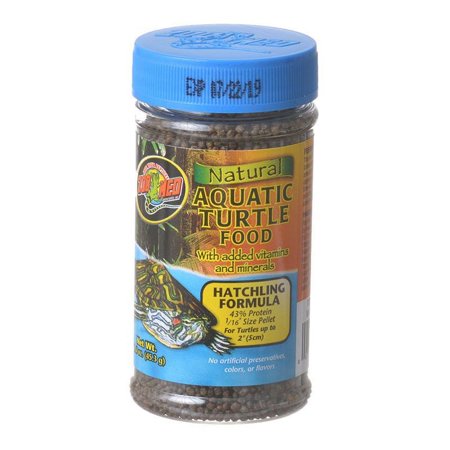 Zoo Med Natural Aquatic Turtle Food - Hatchling Formula (Pellets) 1.9 oz