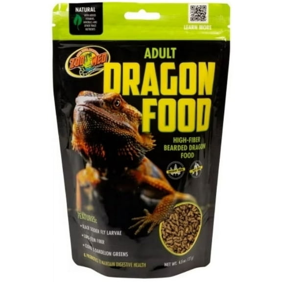 Zoo Med Natural Bearded Dragon Food [Reptile Bearded Dragon Food, Reptile Supplies] 4.5 oz