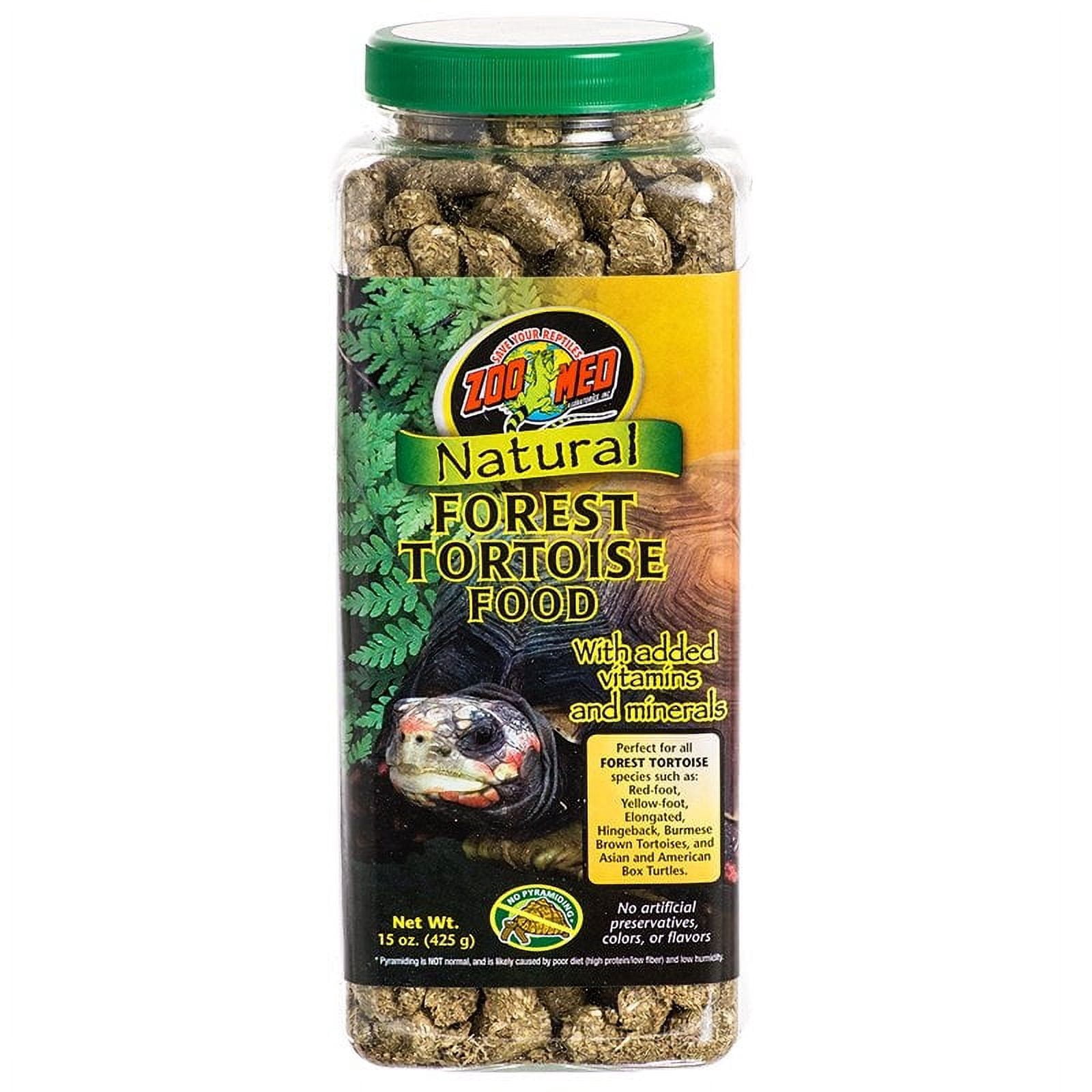 Zoo Med Natural Forest Tortoise Food [Reptile Tortoise Food, Reptile Supplies] 45 oz (3 x 15 oz)