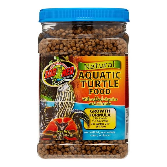 Zoo Med Natural Growth Formula Aquatic Turtle Food, 30 Oz