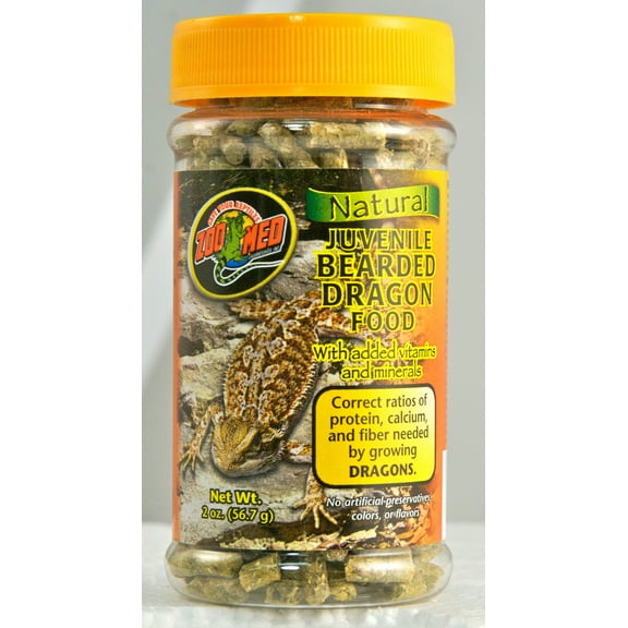 Zoo Med Natural JUVENILE Bearded Dragon Food (2 oz - Dry Pellets)