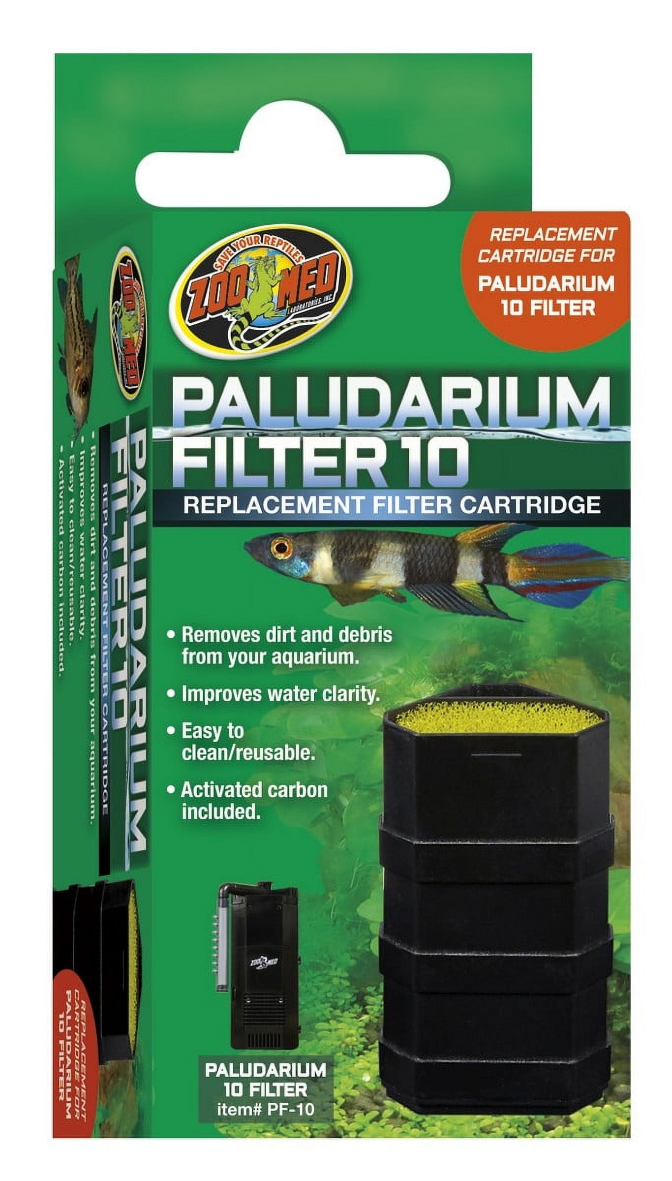 Zoo Med Paludarium 10 Replacement Filter Cartridge [Reptile Filter Cartridges and Media, Reptile Supplies] 6 count