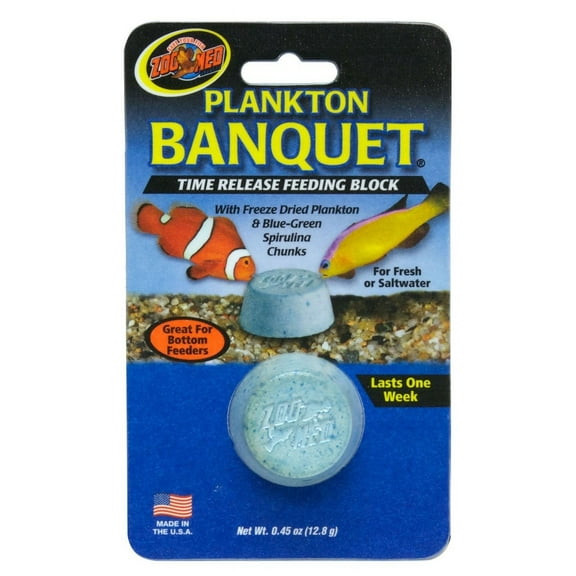 Zoo Med Plankton Banquet Time Release Feeding Block [Food & Treats] 24 count