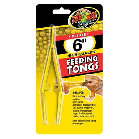 Zoo Med Plastic Feeding Tongs - Hygienic Feeding Tool for Reptiles, Birds, and Small Animals