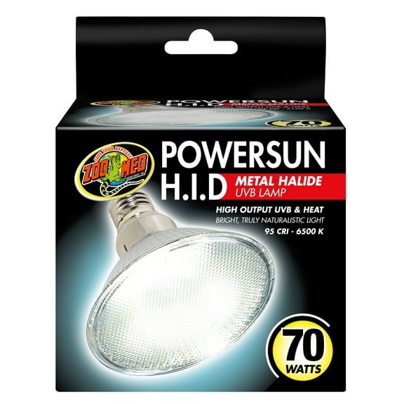 Zoo Med Powersun H.I.D. Metal Halide UVB Lamp 70 Watt - 95 CRI - 6500 K