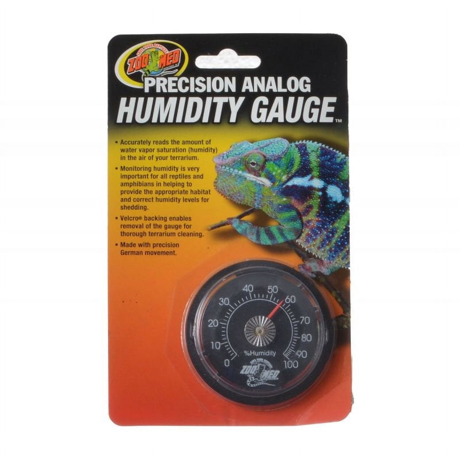 Zoo Med Precision Analog Reptile Humidity Gauge [Reptile Thermometers, Reptile Supplies] 6 count