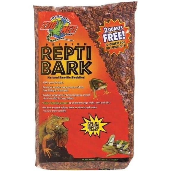 Zoo Med Premium Repti Bark Natural Reptile Bedding - 8 Quarts