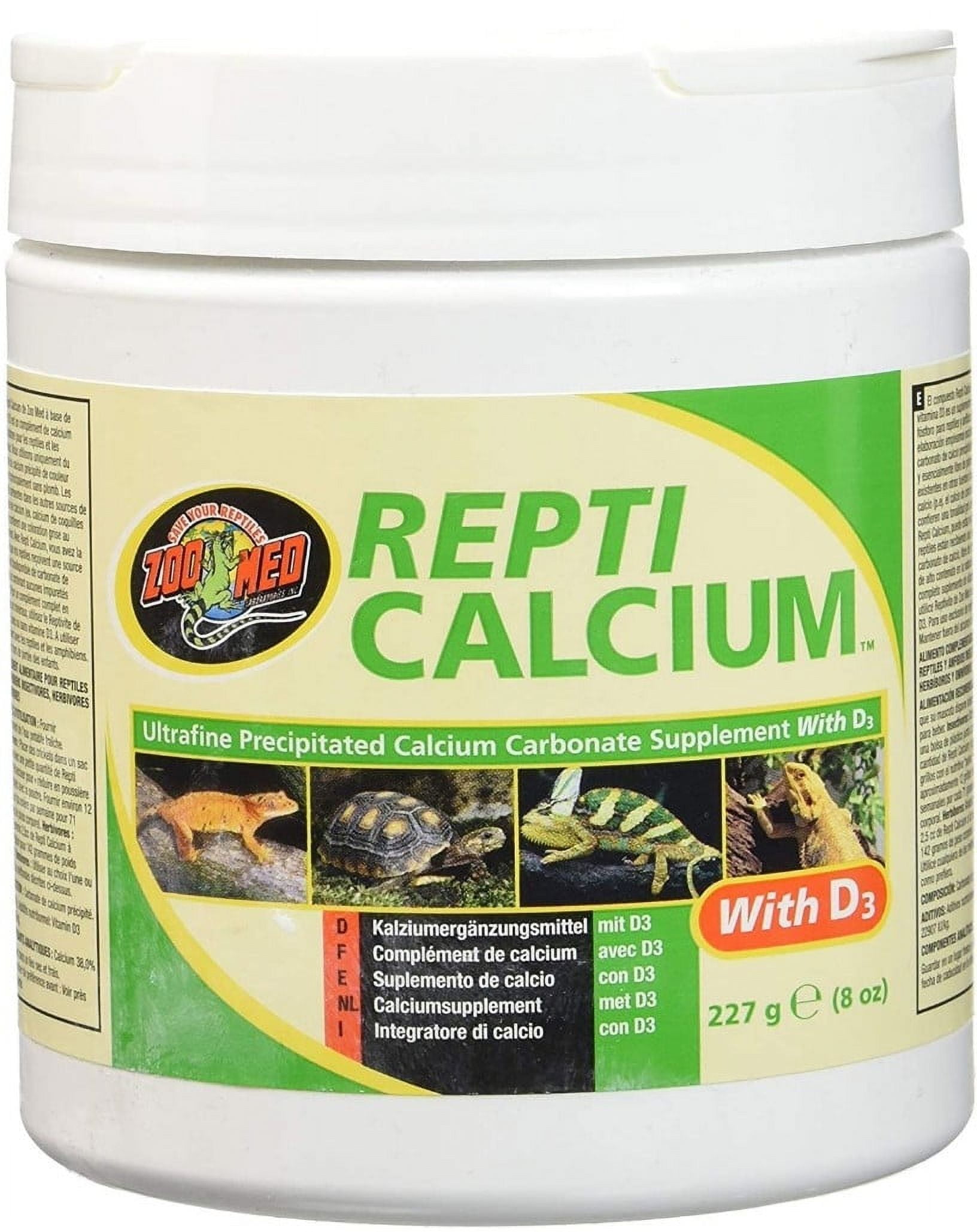 Zoo Med Repti Calcium with D3 [Health Care, Reptile Supplies] 48 oz (6 x 8 oz)