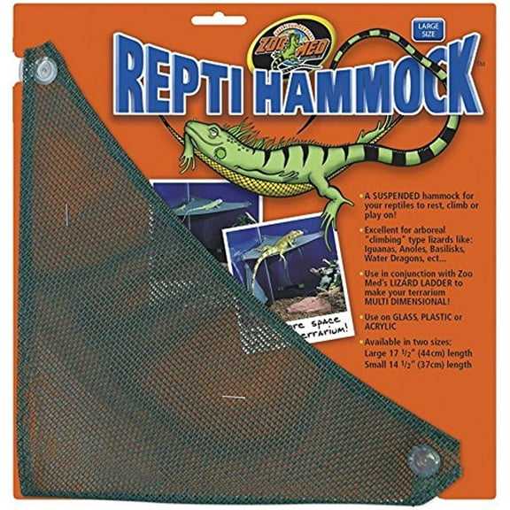 Zoo Med ReptiHammock 17.5 in Length Large Rest Climb Play On Reptile Hammock