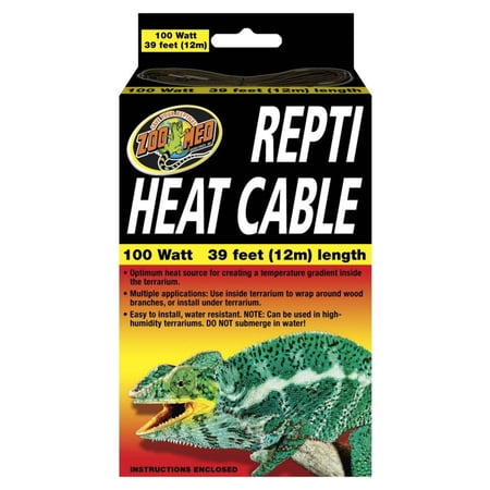 Zoo Med Repti Heat Cable 100 Watts 39 ft